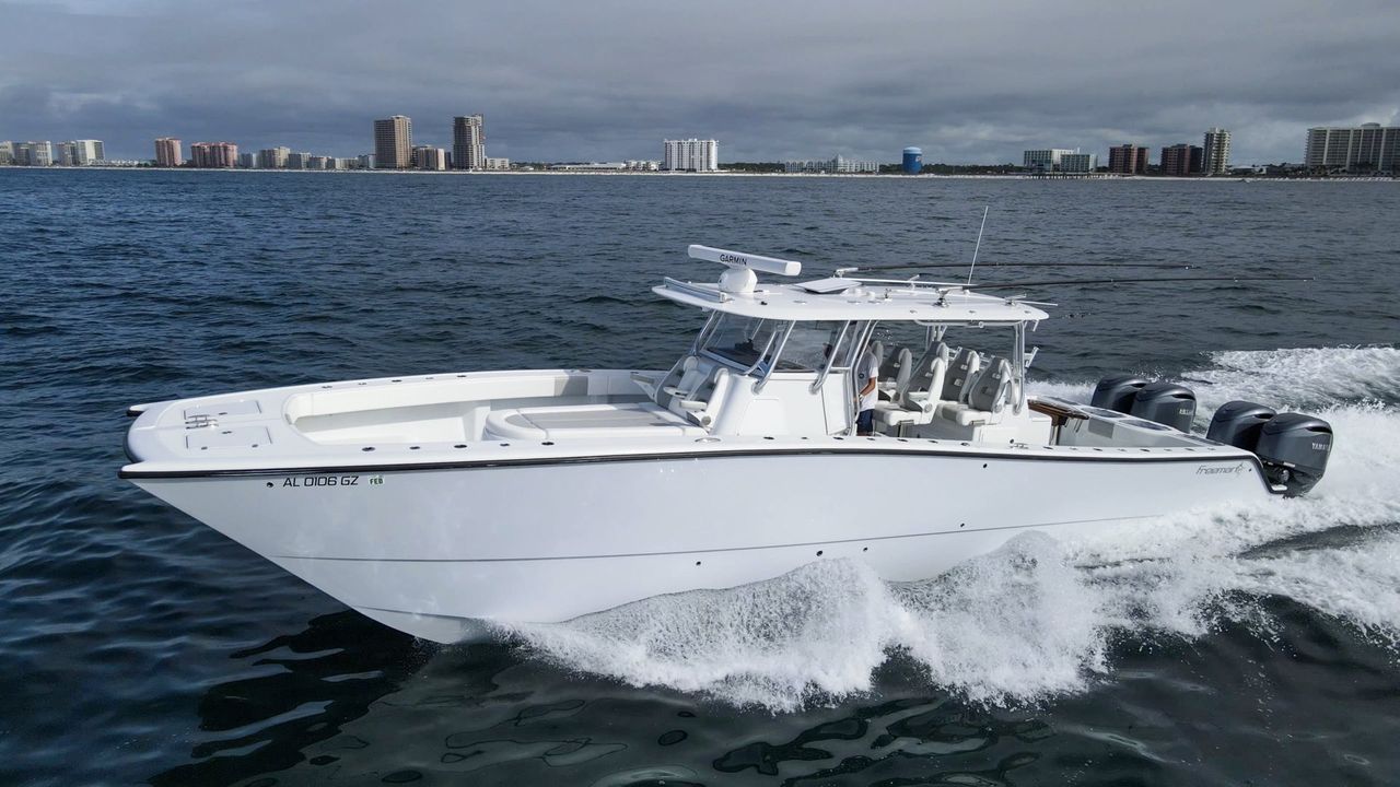 2025 Freeman 42LR 42-foot boat for sale at TMD Marine in Orange Beach, AL