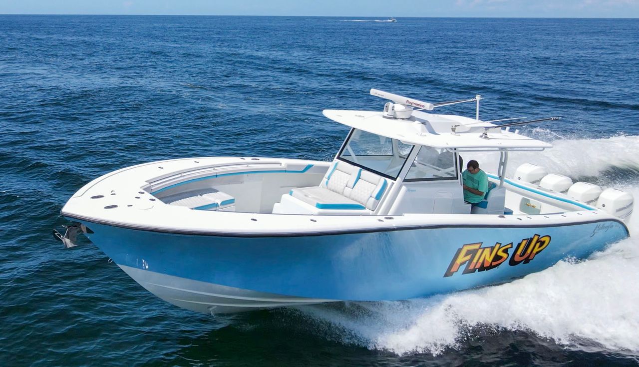 2017 Yellowfin 42 Offshore 42-foot boat for sale at TMD Marine in Orange Beach, AL
